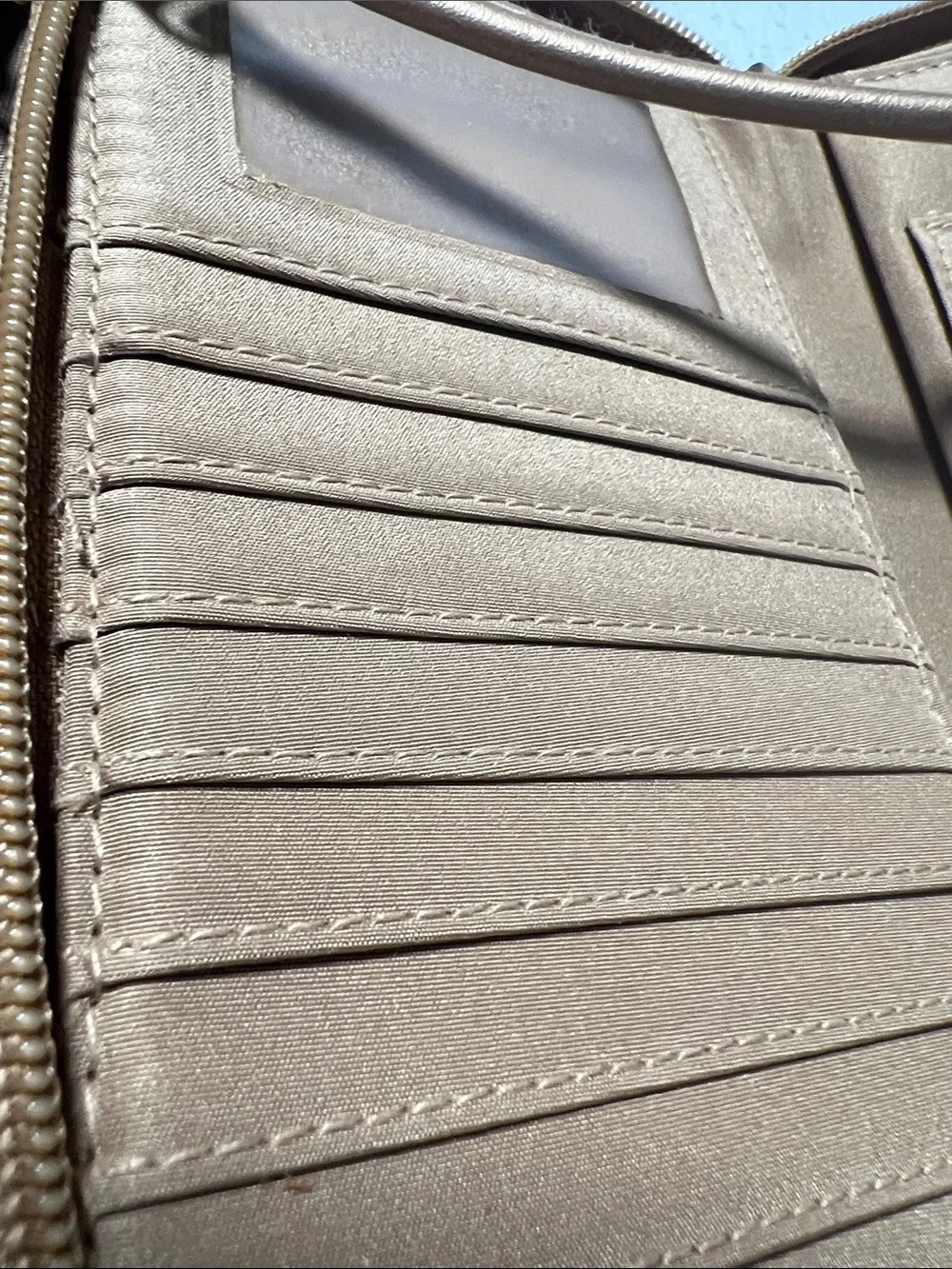 Gold Woven Crossbody Bag/Wallet -